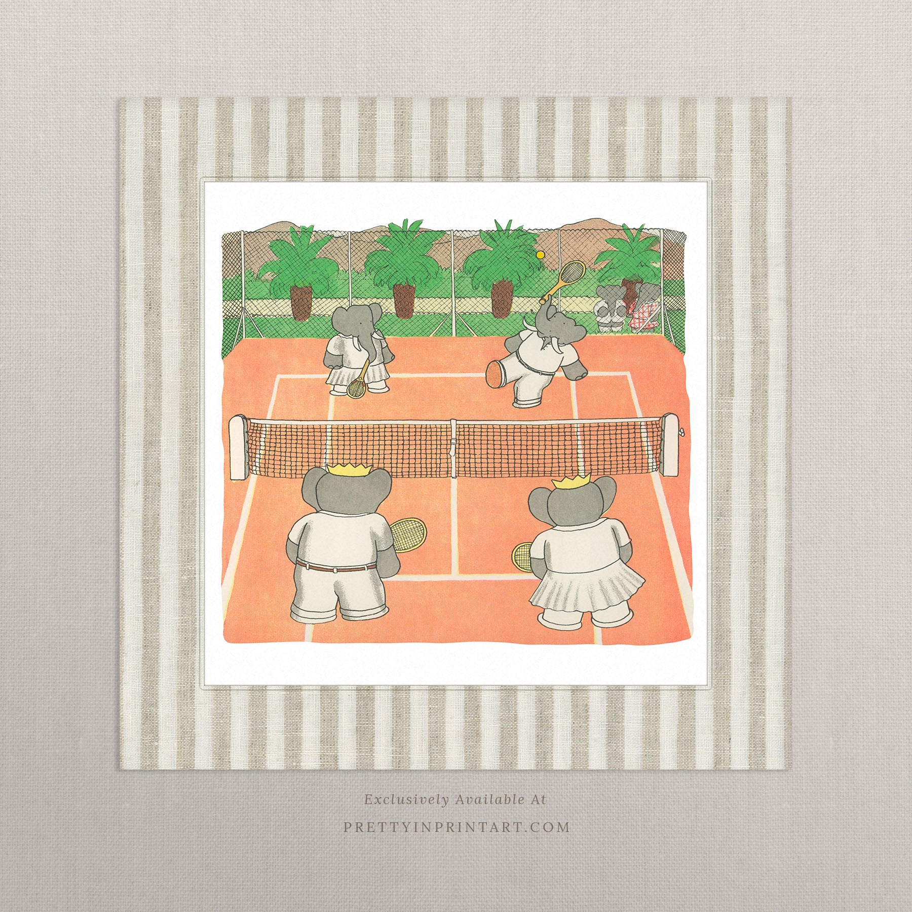 Babar Tennis Square |  Unframed