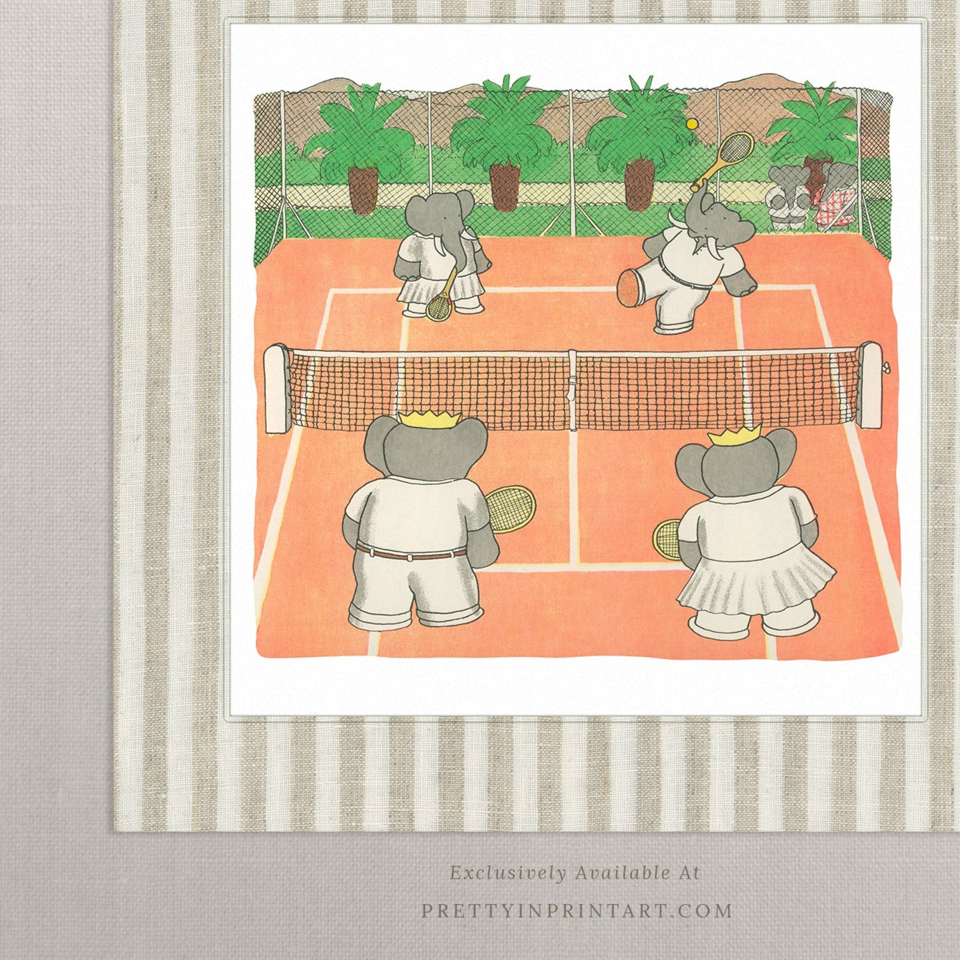 Babar Tennisplatz | Ungerahmt