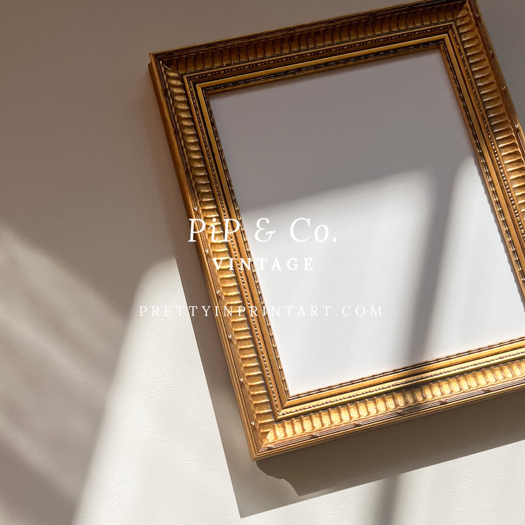 Gold Ornate Style Vintage Frame (GLD-RIB-68224)