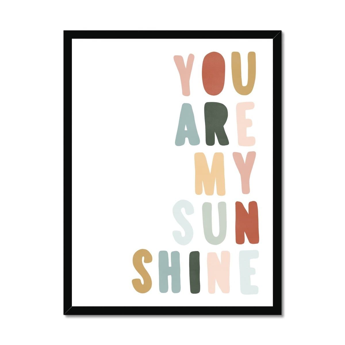 You Are My Sunshine - Autumn Walk |  Framed Print