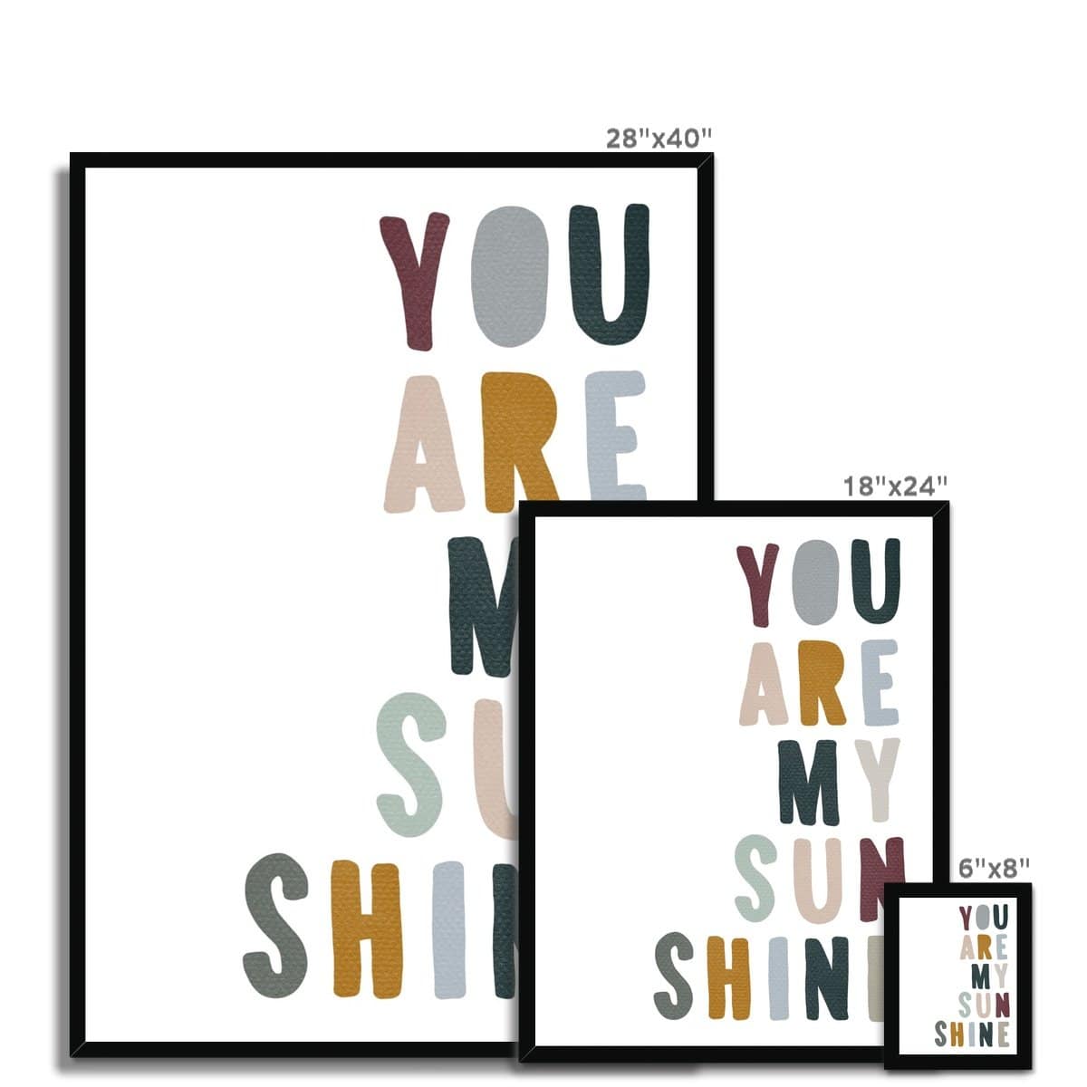 You Are My Sunshine - Woodland |  Framed Print