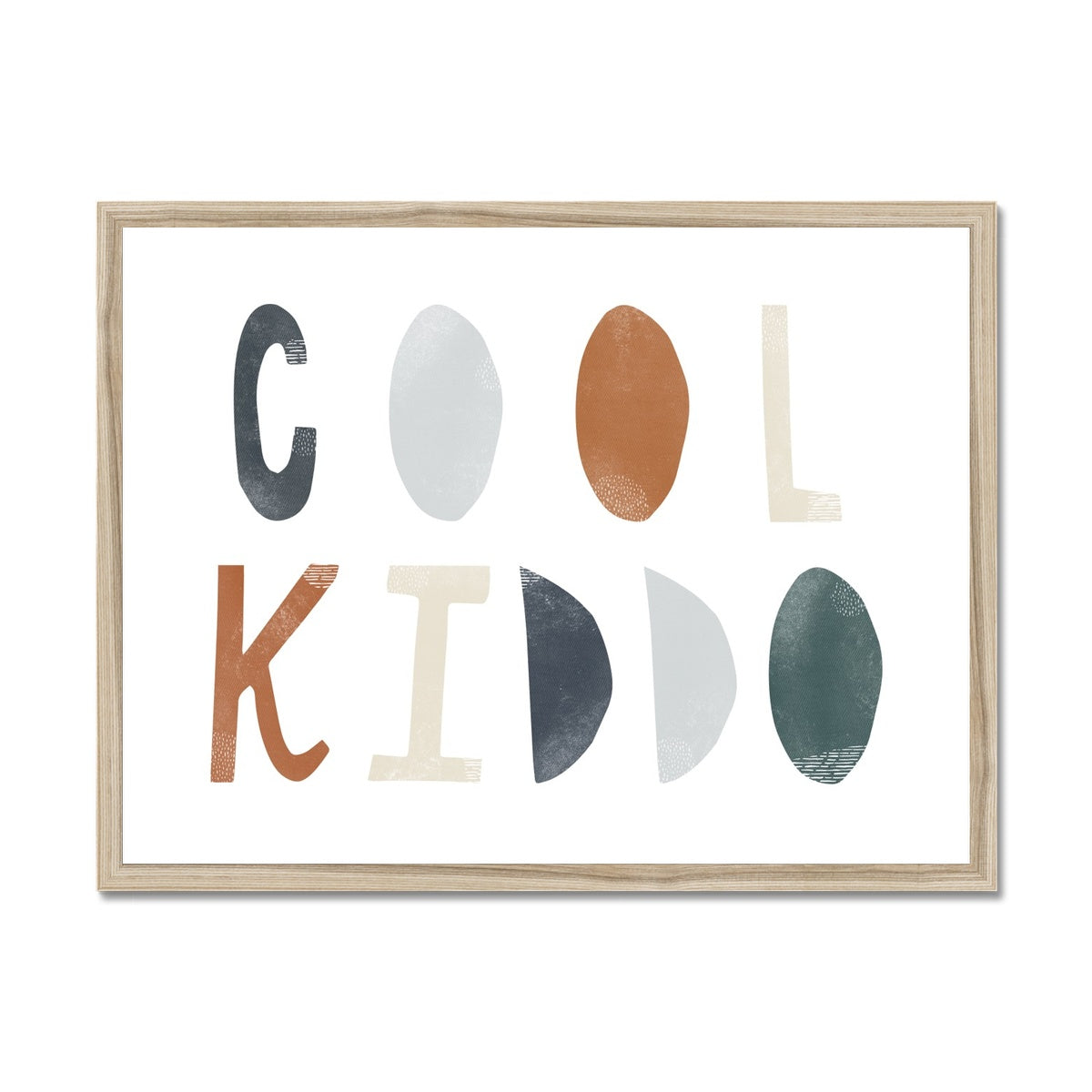 Cool Kiddo - Navy |  Framed Print