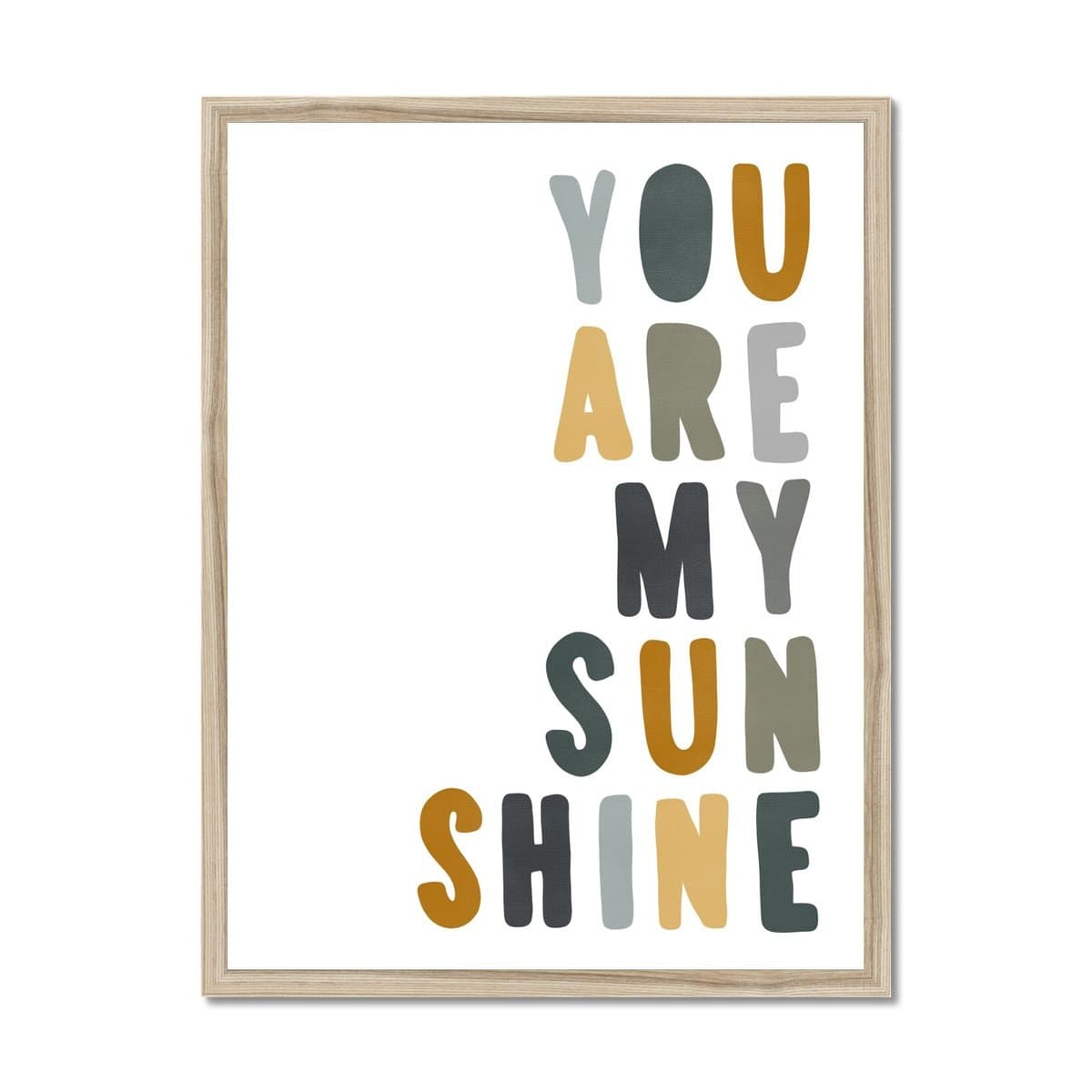 You Are My Sunshine - Jungle Colours |  Framed Print