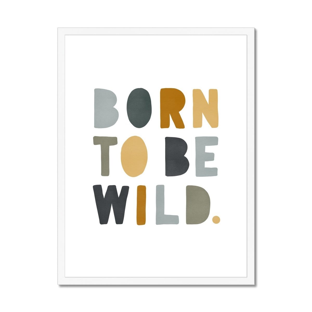 Born To Be Wild Print - Jungle |  Framed Print