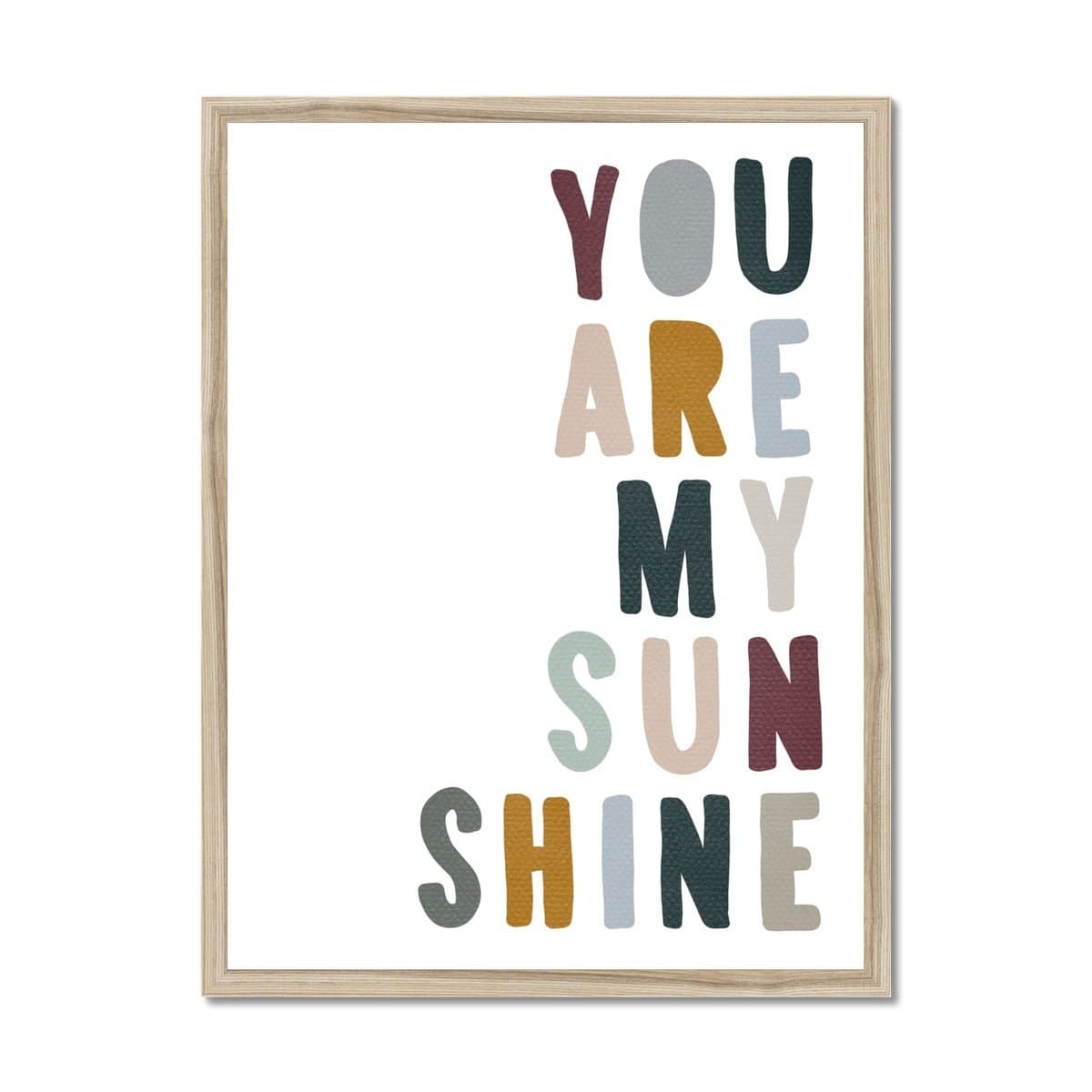 You Are My Sunshine - Woodland |  Framed Print