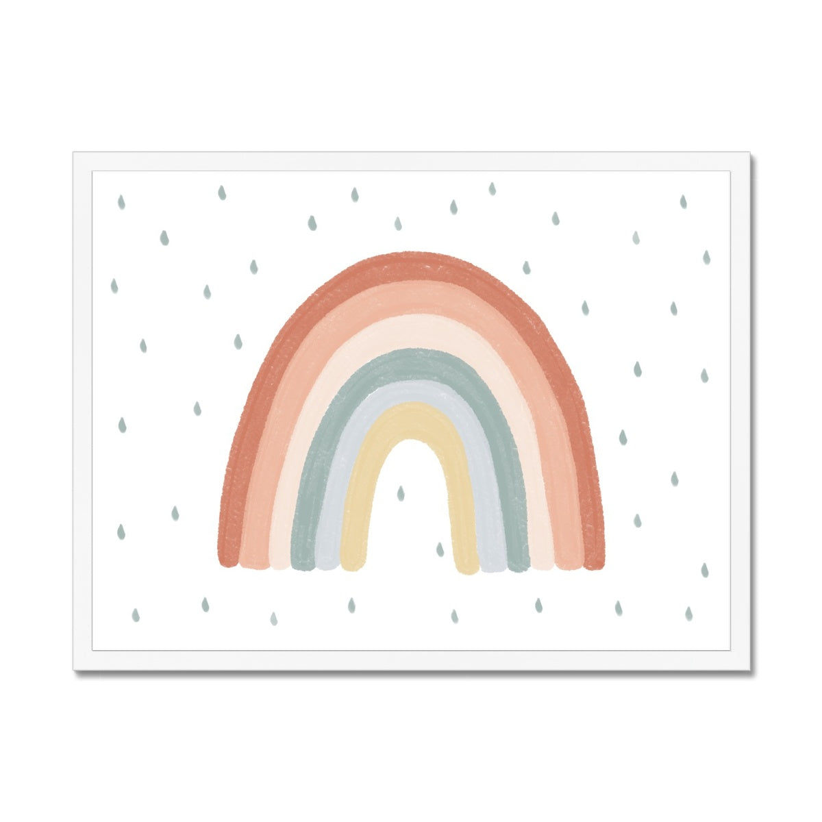 Rainbow Wall Art - Subtle (landscape) |  Framed Print