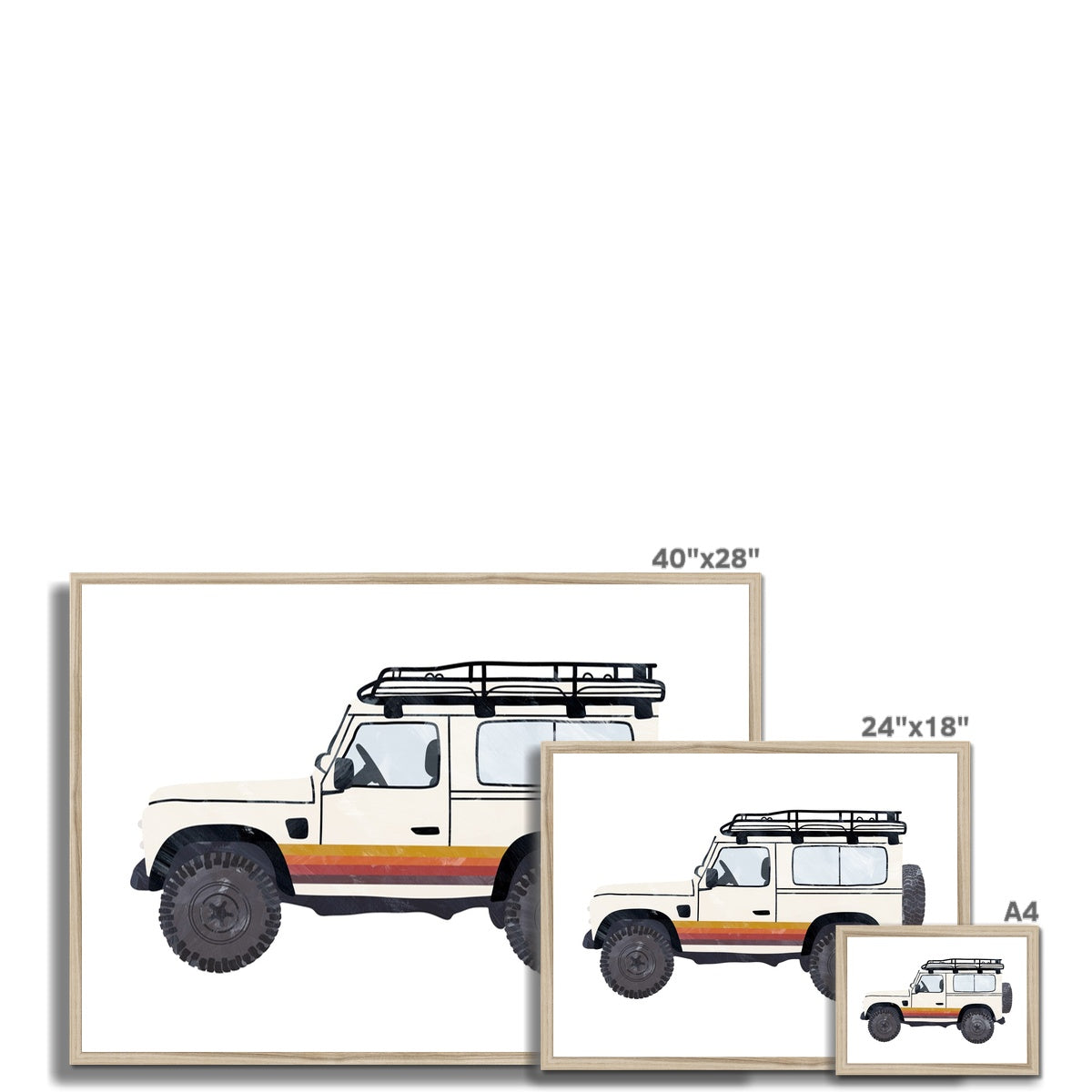 4x4 Land Rover - Adventure Off Road |  Framed Print