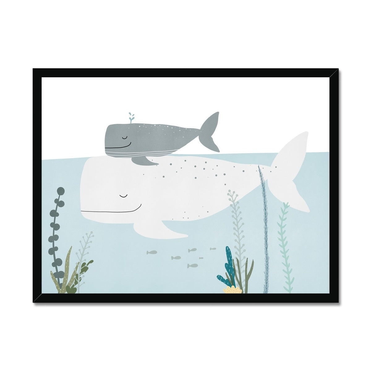 Big Whale, Little Whale |  Framed Print