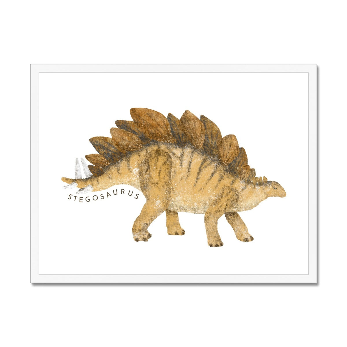 Dinosaur Art - Stegosaurus |  Framed Print