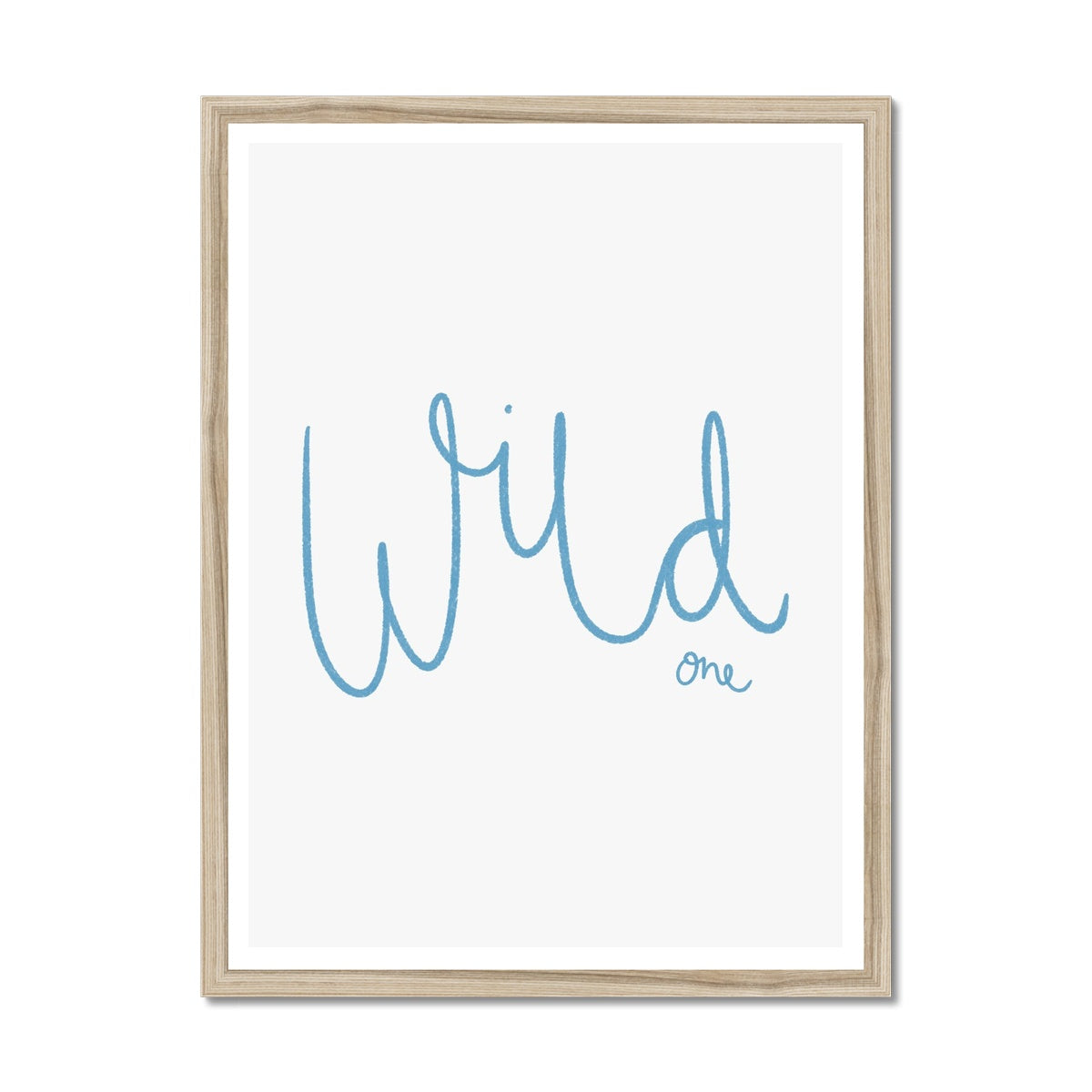 Wild One - Marine Blue |  Framed Print