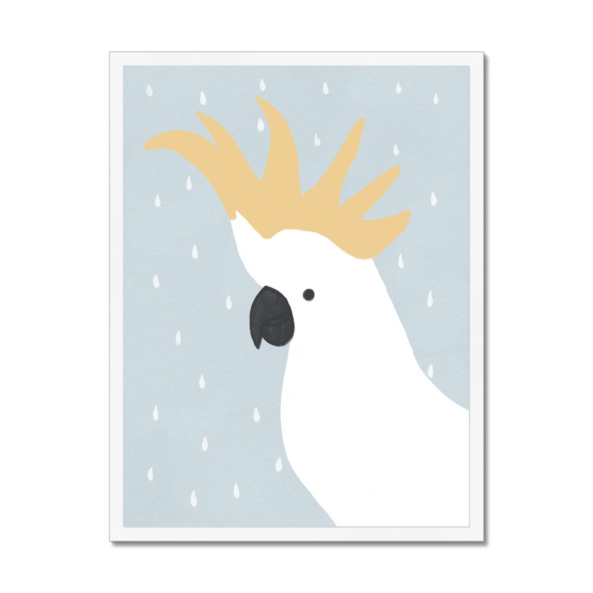 Cockatoo - Blue |  Framed Print