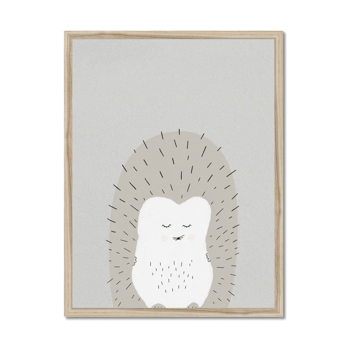 Sleepy Hedgehog |  Framed Print