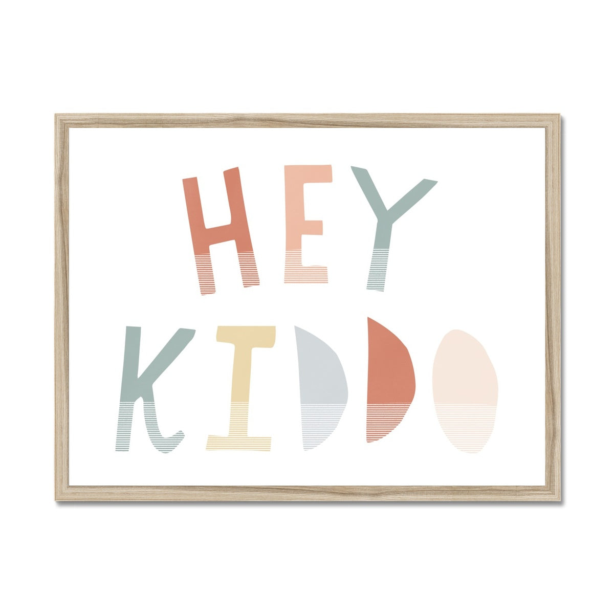 Hey Kiddo - Subtle (Landscape) |  Framed Print