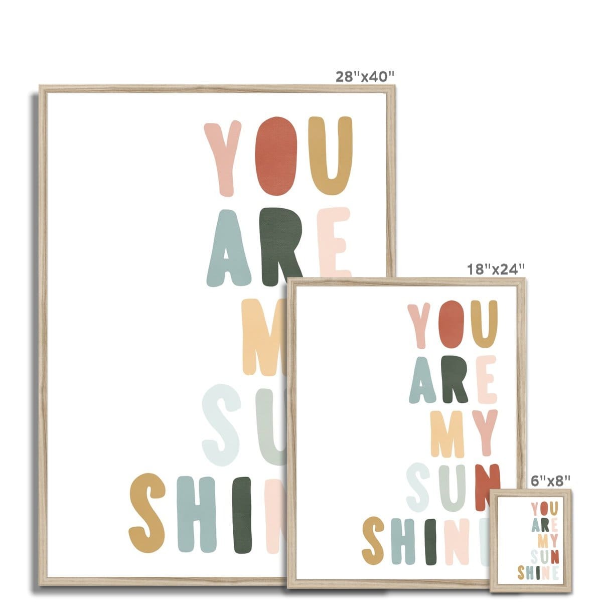 You Are My Sunshine - Autumn Walk |  Framed Print