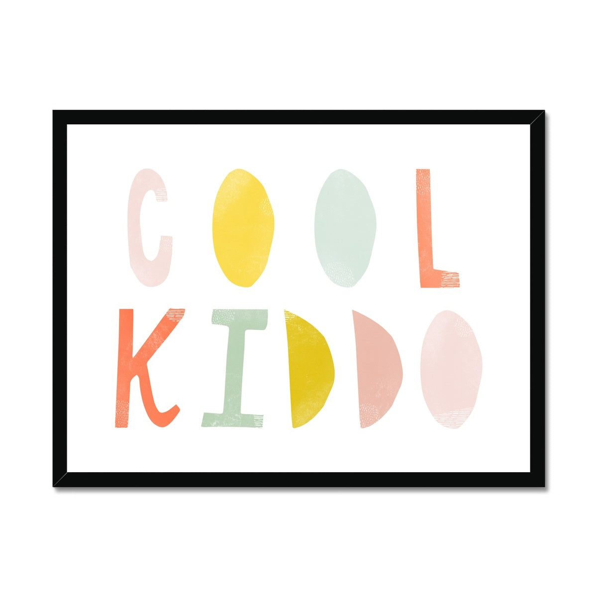 Cool Kiddo – Eis am Stiel | Gerahmter Druck