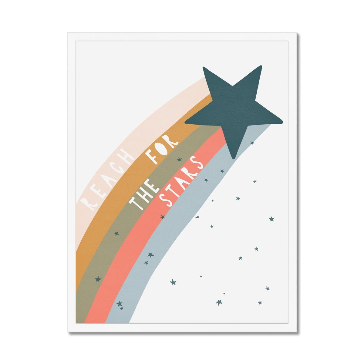 Reach for the Stars Quote - Space |  Framed Print