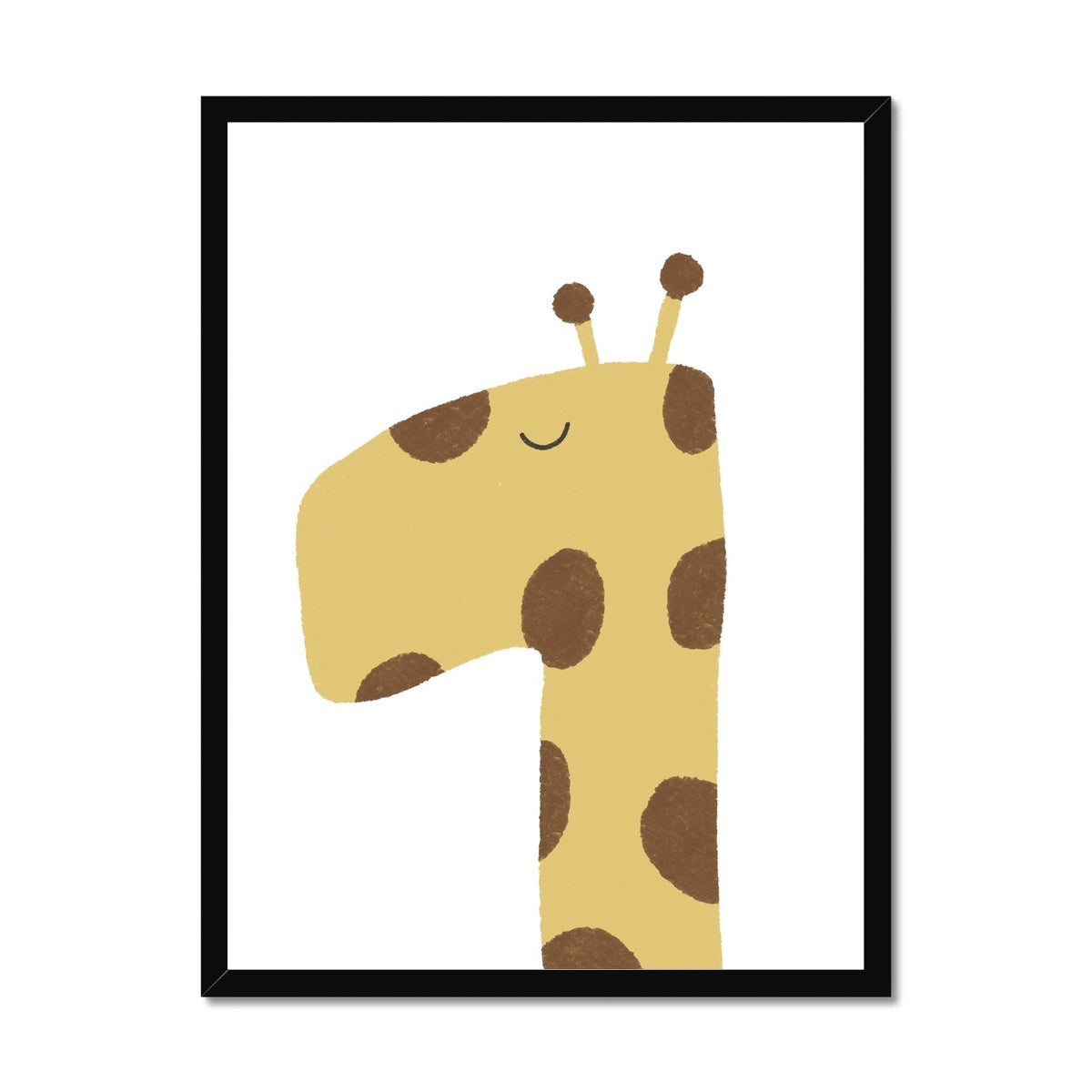 Giraffe Print - Plain |  Framed Print