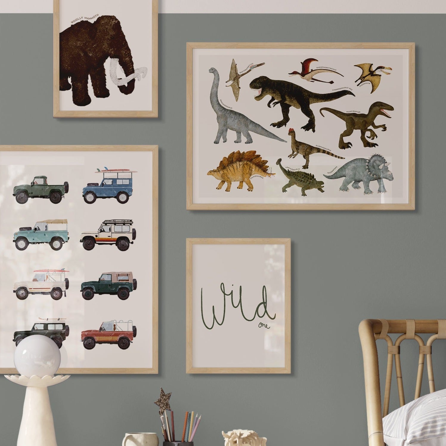 Dinosaur Educational Chart |  Unframed