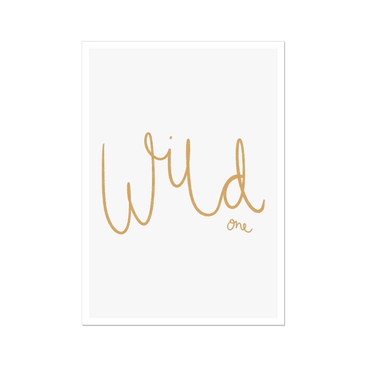 Wild One - Ochre |  Unframed