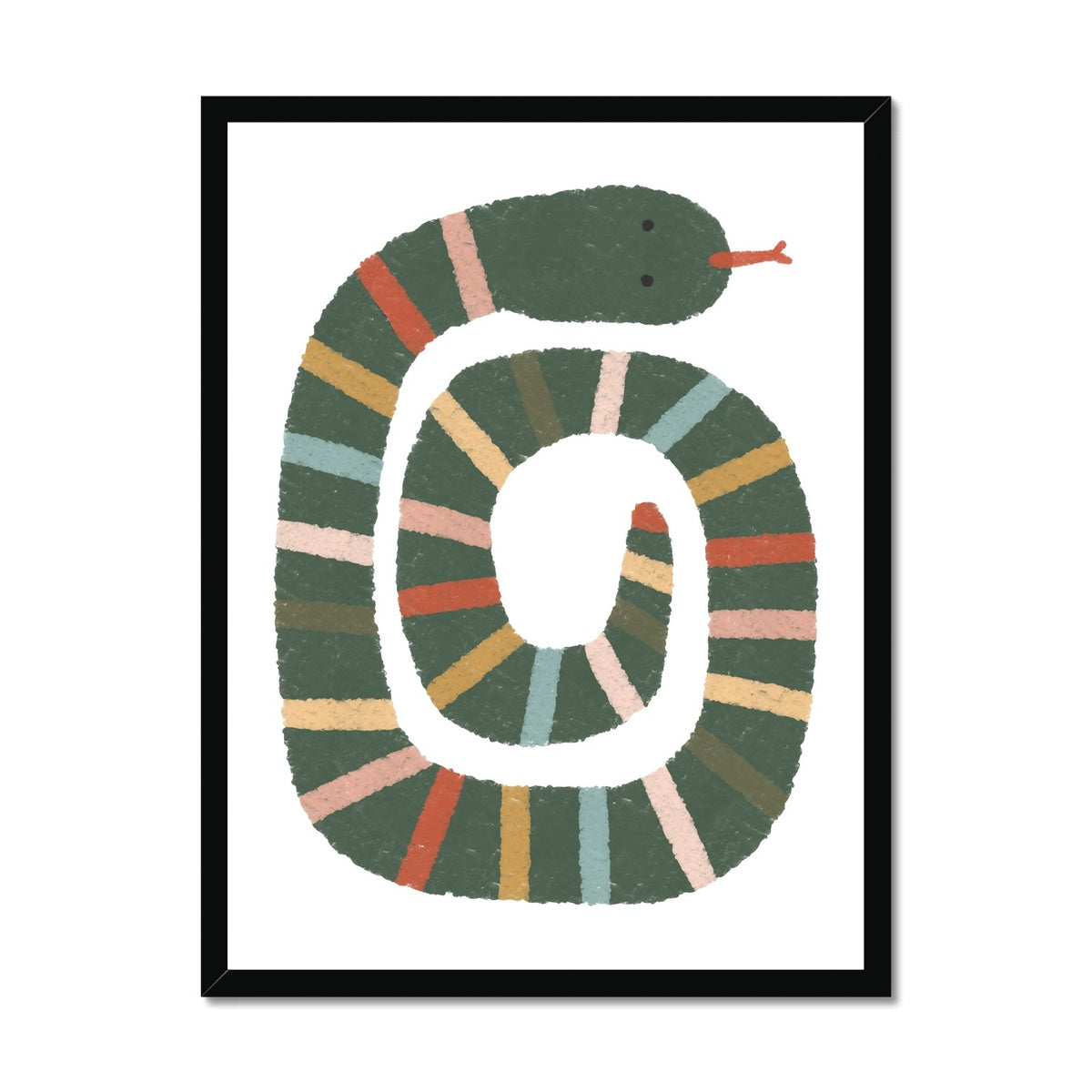 Snake Print - Autumn |  Framed Print