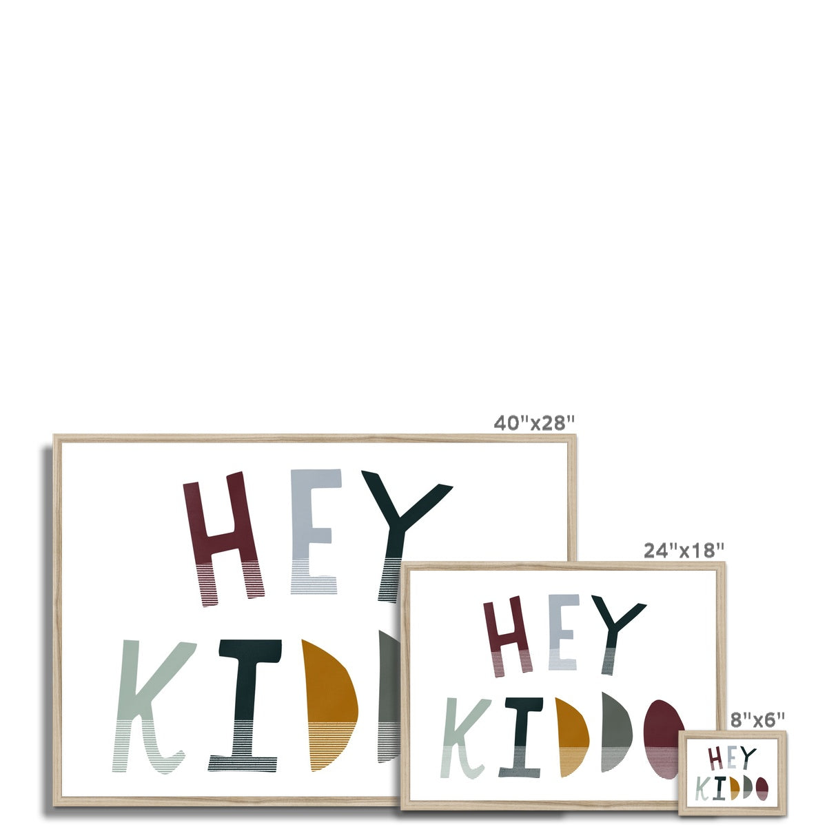 Hey Kiddo - Woodland (Landscape) |  Framed Print