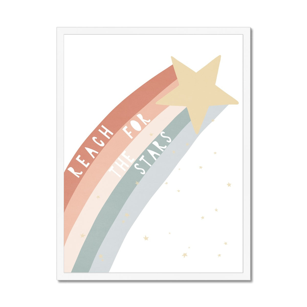 Reach for the Stars Quote - Subtle |  Framed Print