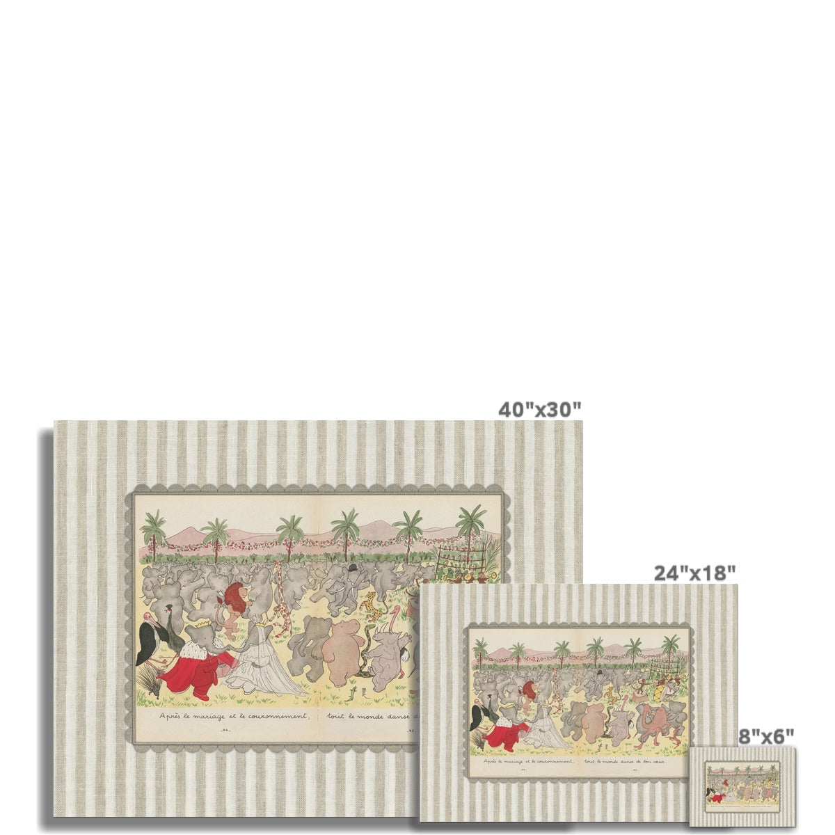 Babar Nursery Art 006 Natural |  Unframed