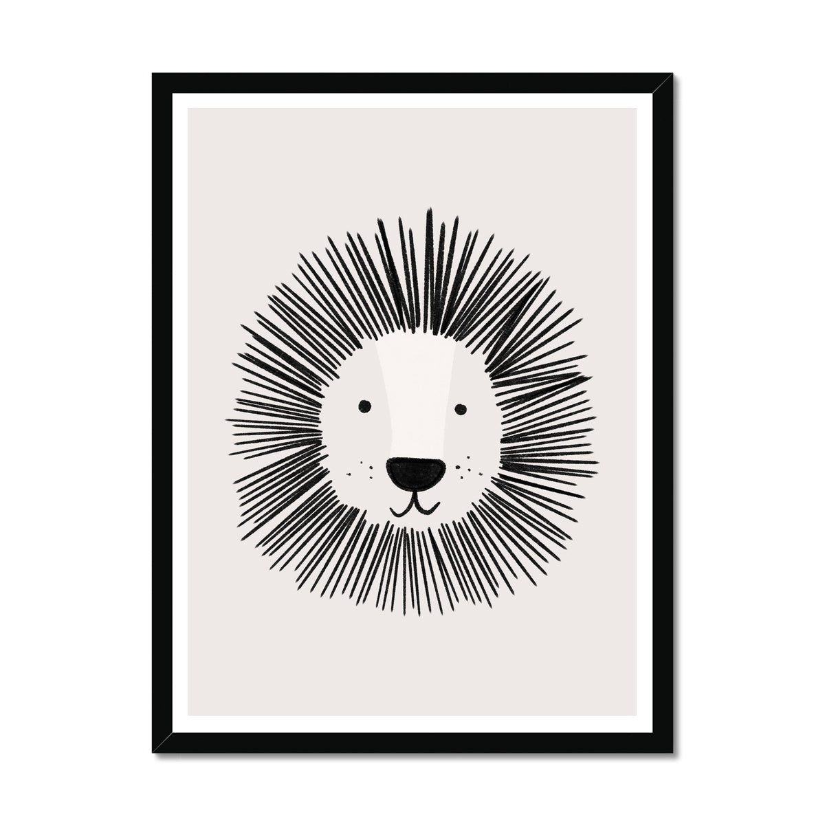 Lion - Gender Neutral Nursery |  Framed Print