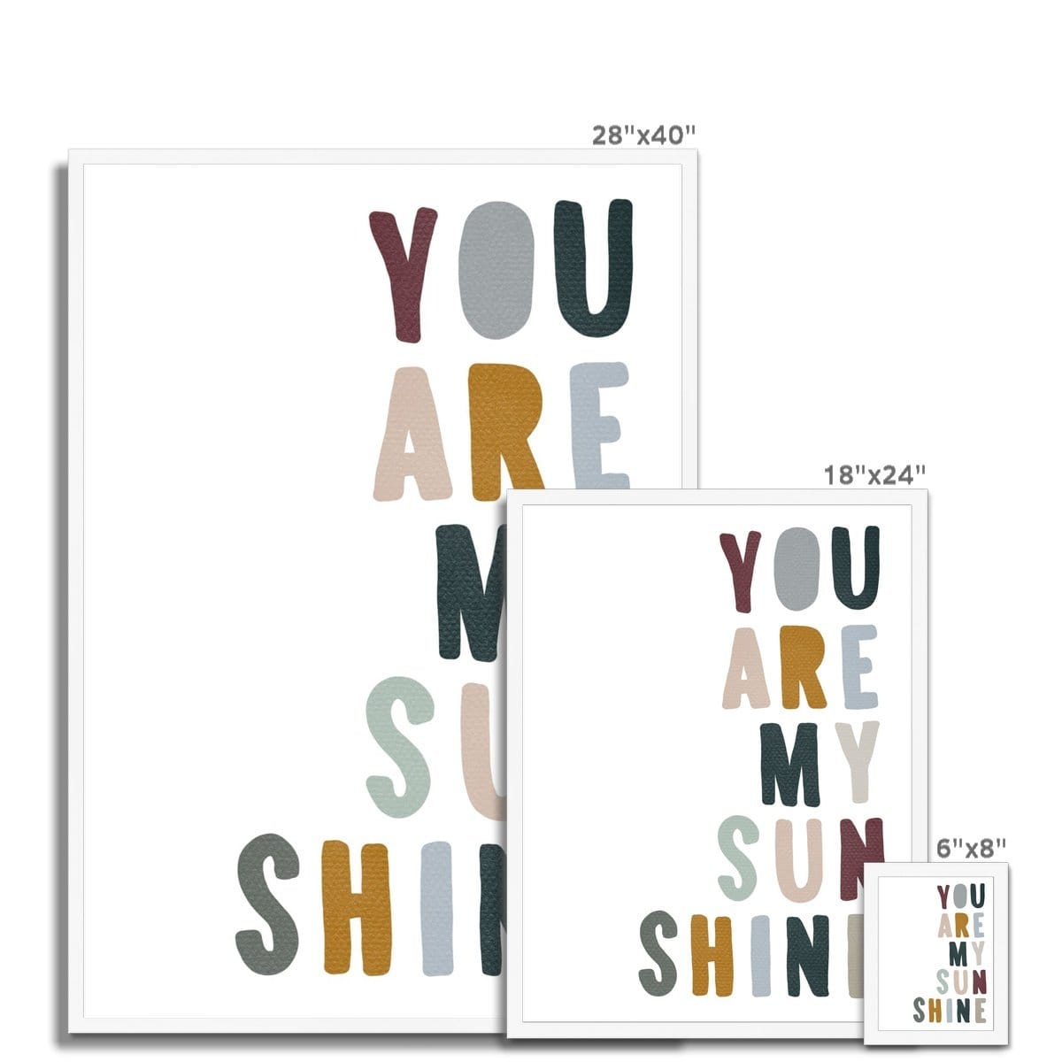 You Are My Sunshine - Woodland |  Framed Print