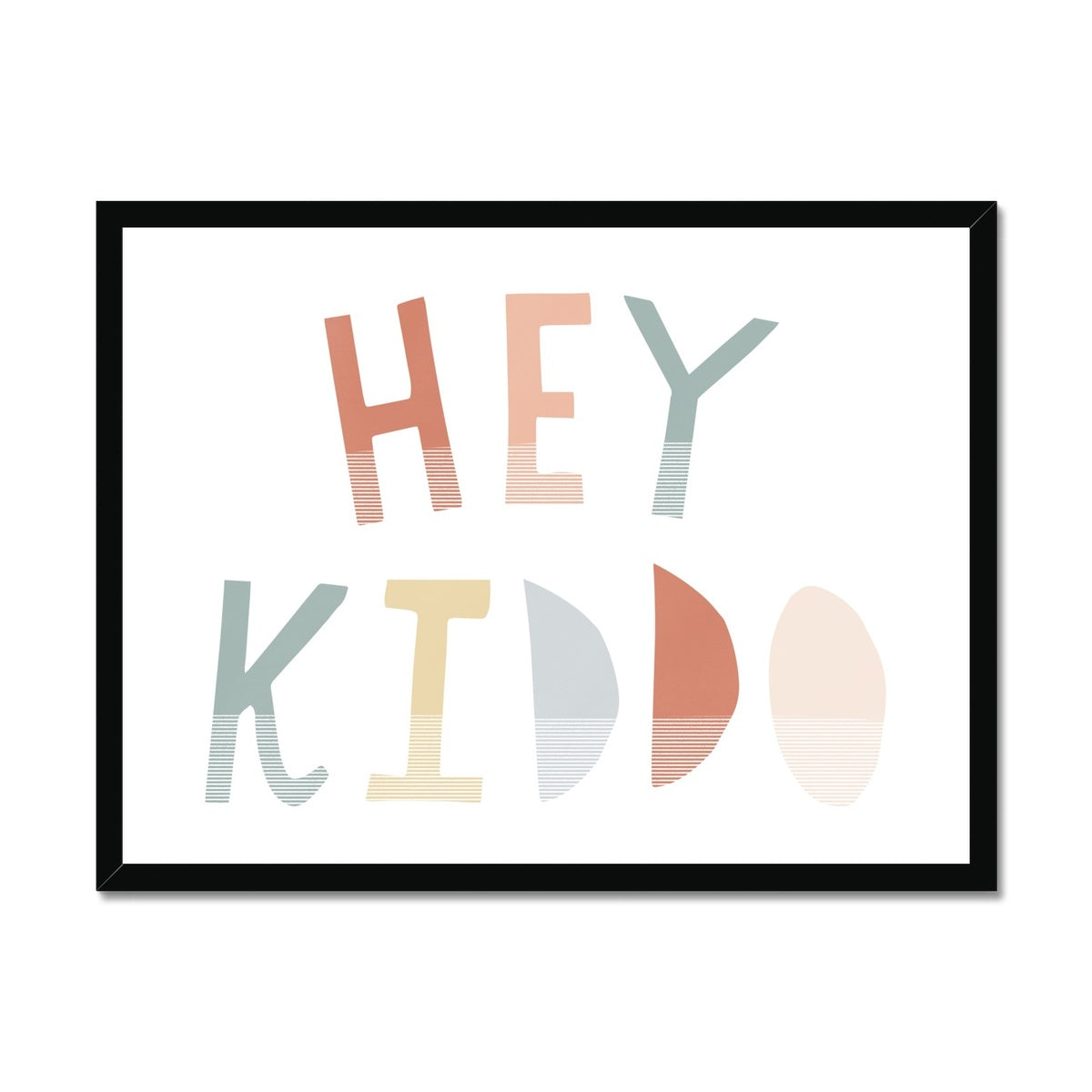 Hey Kiddo - Subtle (Landscape) |  Framed Print