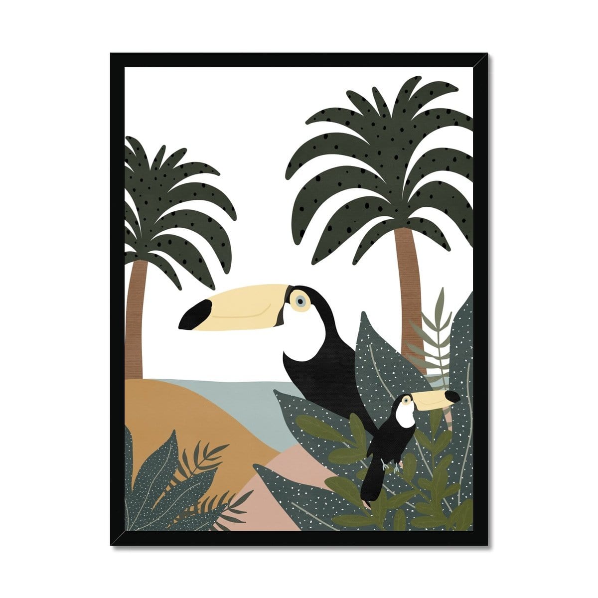 Toucans - Jungle Wall Art |  Framed Print