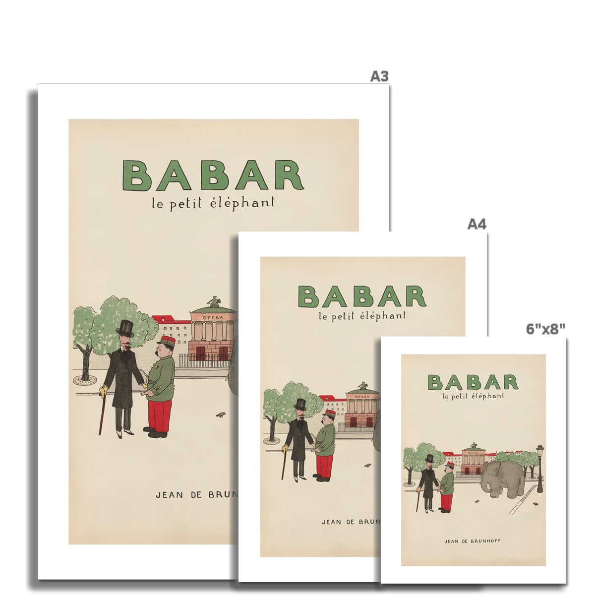 Babar Vintage Art 00105 |  Unframed