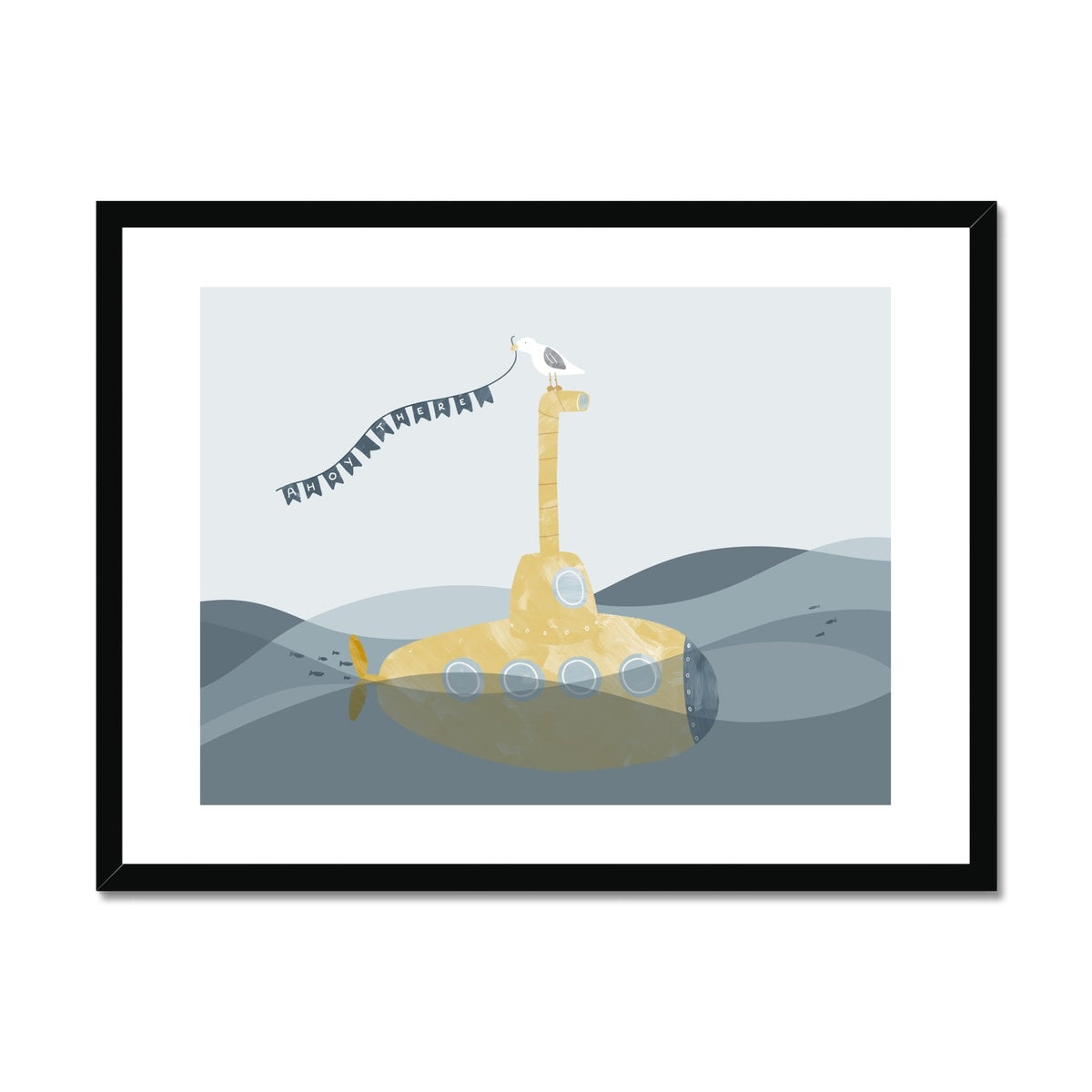 Yellow Submarine Print - Ahoy! |  Framed Print