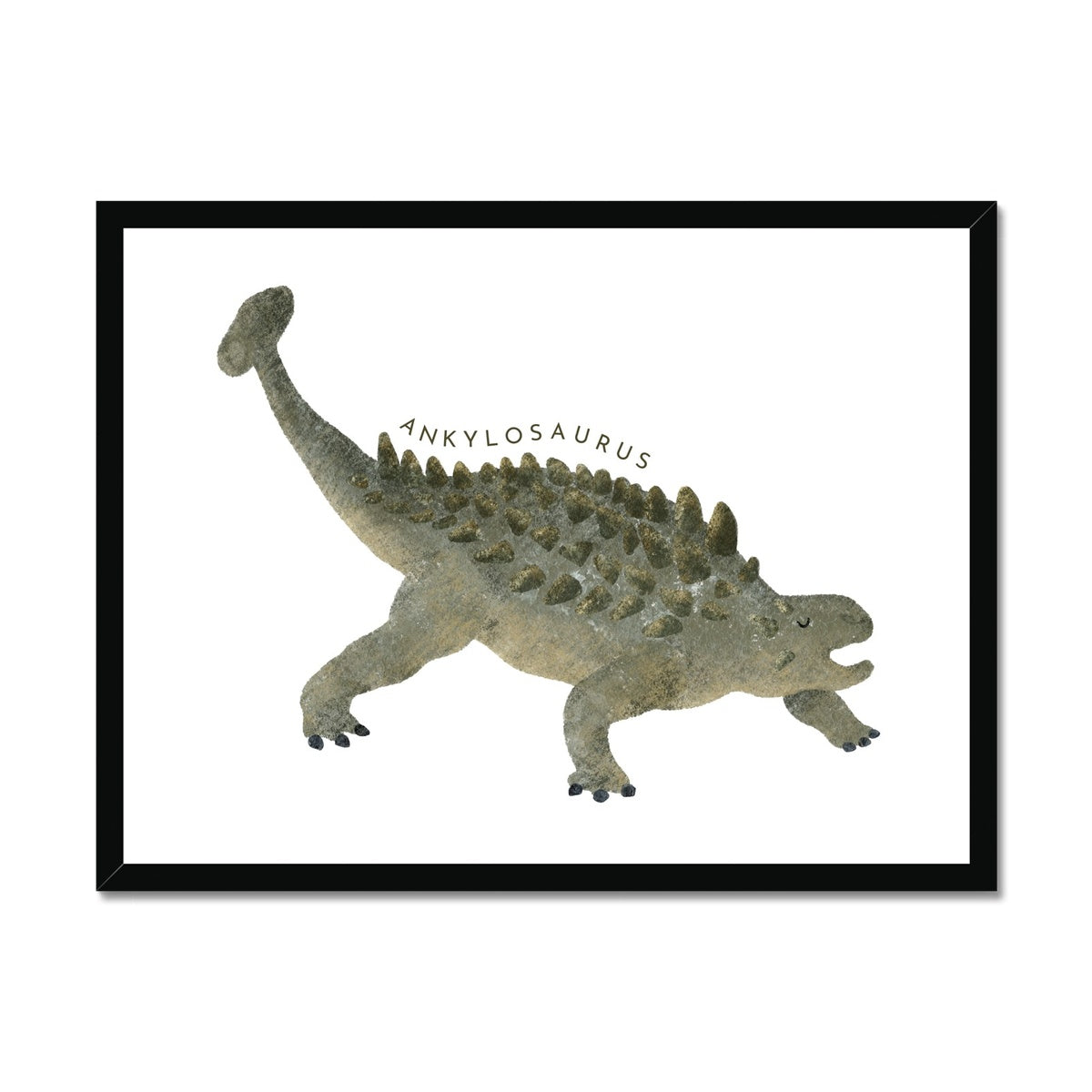 Dinosaur Art - Ankylosaurus |  Framed Print