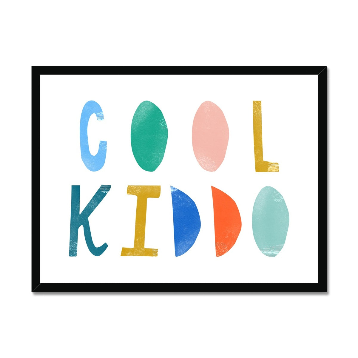 Cool Kiddo – Brights | Gerahmter Druck