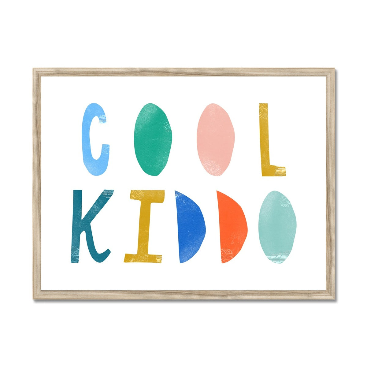 Cool Kiddo - Brights |  Framed Print