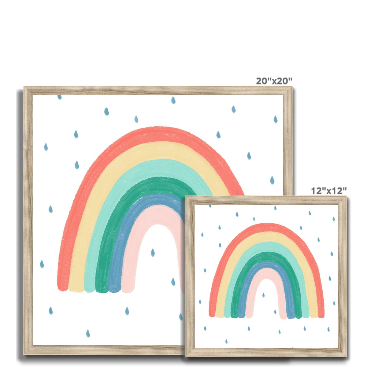 Rainbow Wall Art - Rainbow Colours |  Framed Print