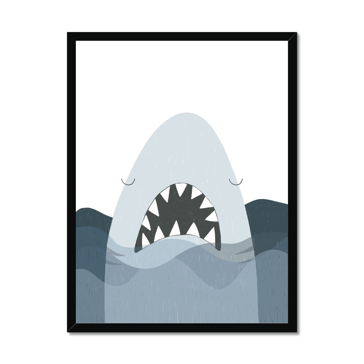 Shark Print - Jaws - No Words |  Framed Print