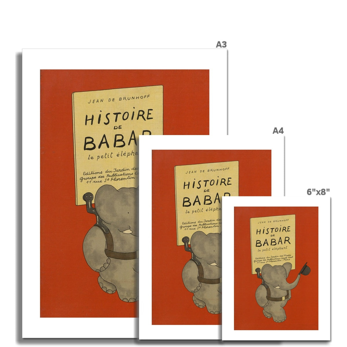 Babar Vintage Art 00103 |  Unframed