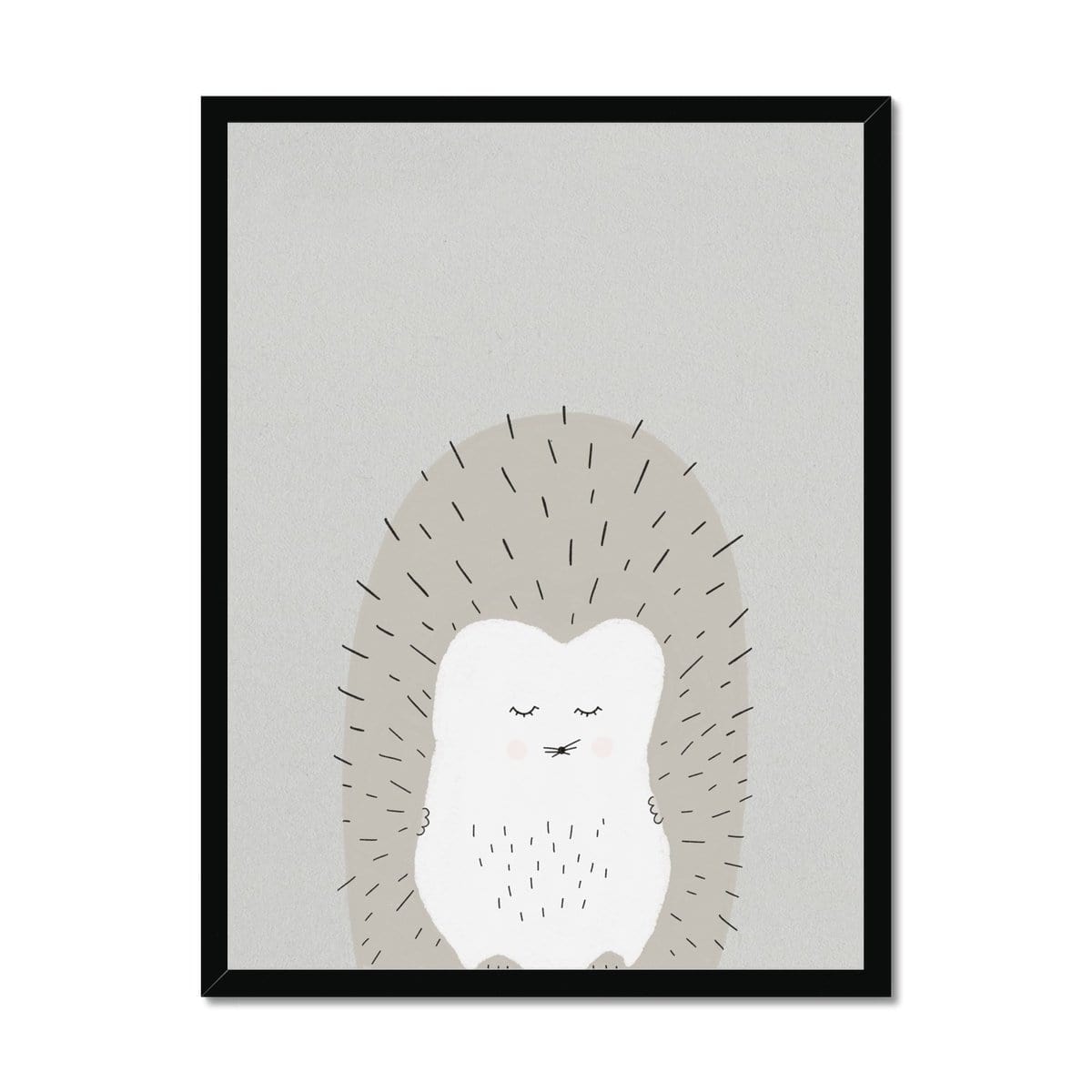 Sleepy Hedgehog |  Framed Print