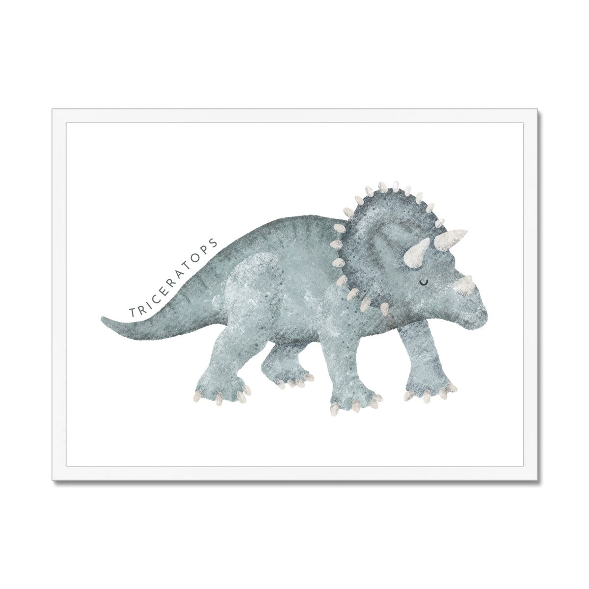 Dinosaur Art - Triceratops |  Framed Print