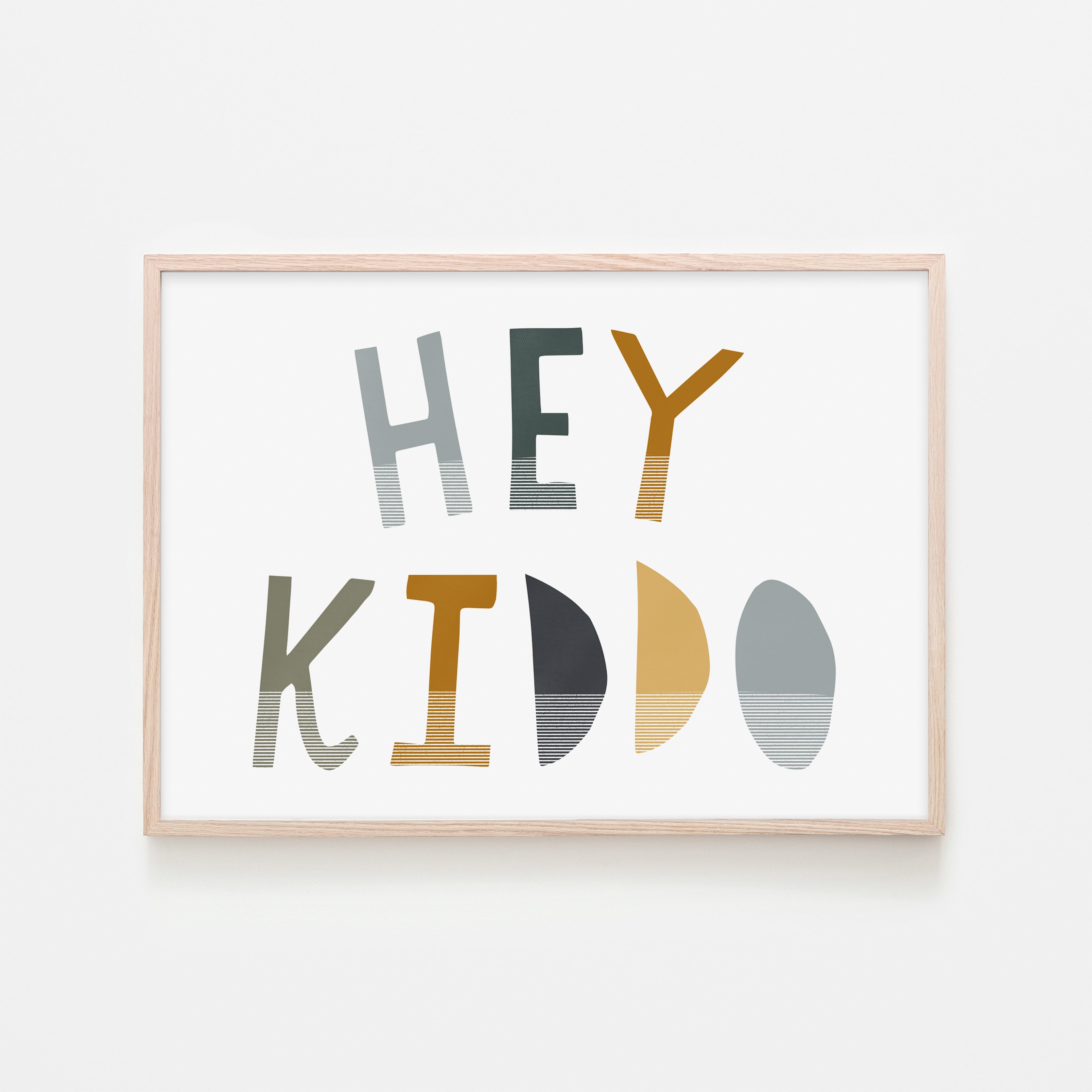 Hey Kiddo – Dschungel (Landschaft) | Gerahmter Druck