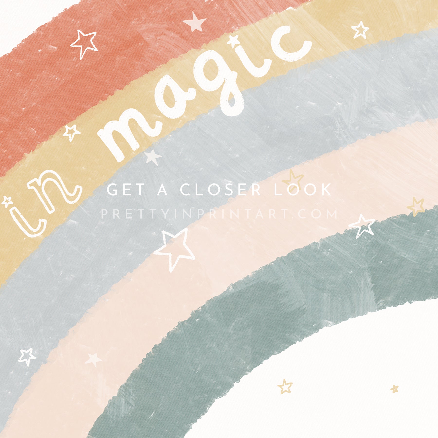 Rainbow Print - Believe in Magic |  Unframed