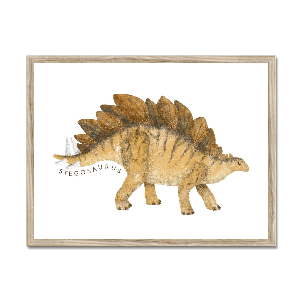 Dinosaur Art - Stegosaurus |  Framed Print