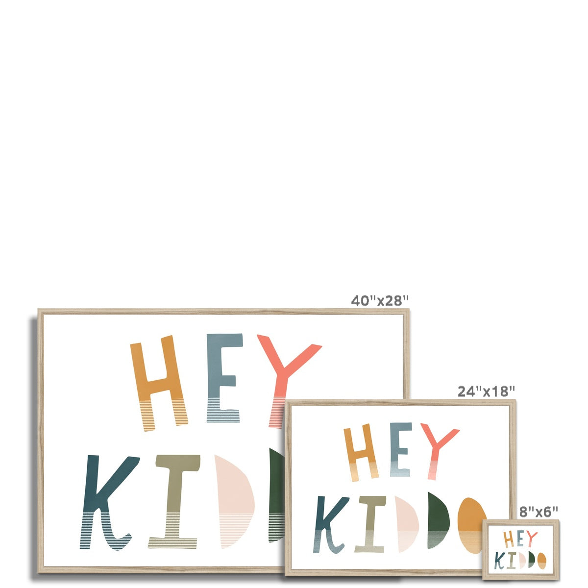 Hey Kiddo - Space (Landscape) |  Framed Print