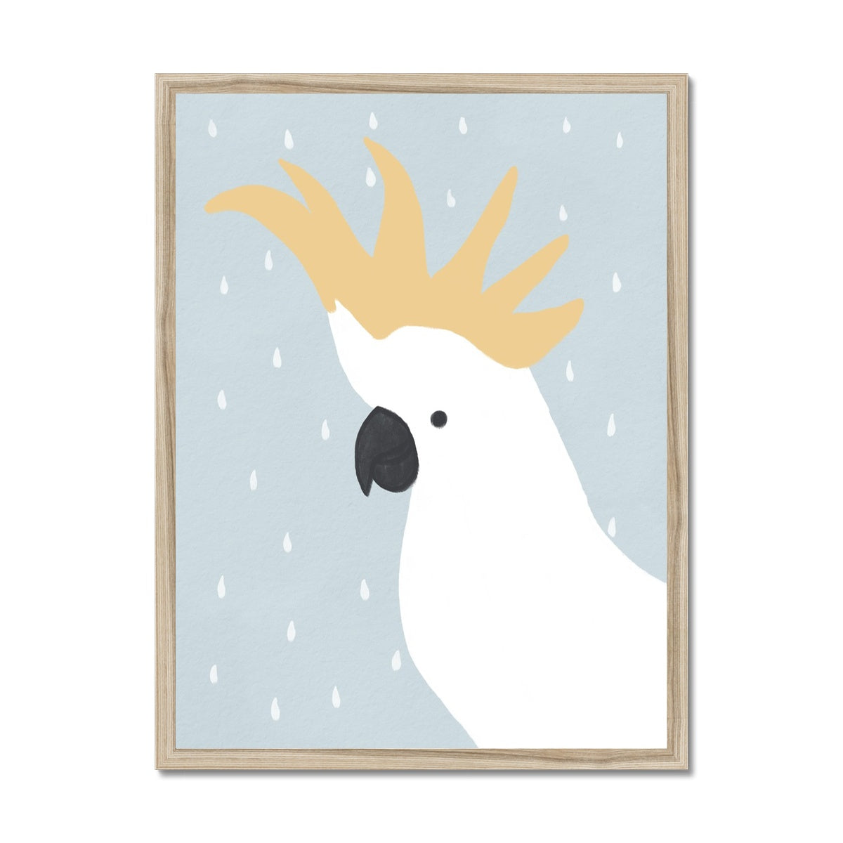 Cockatoo - Blue |  Framed Print