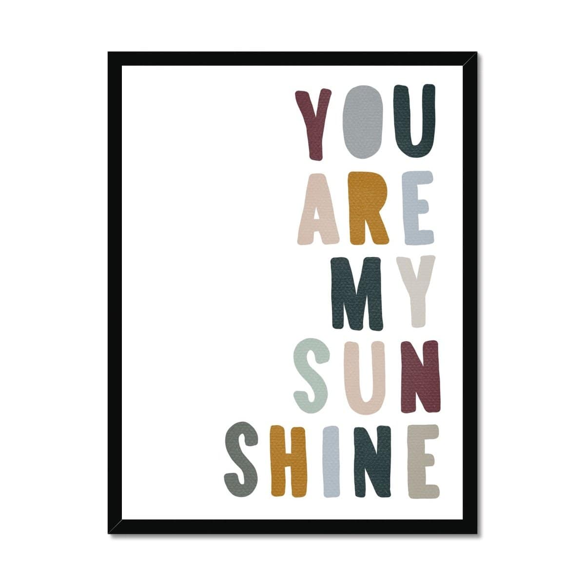 You Are My Sunshine - Woodland |  Framed Print