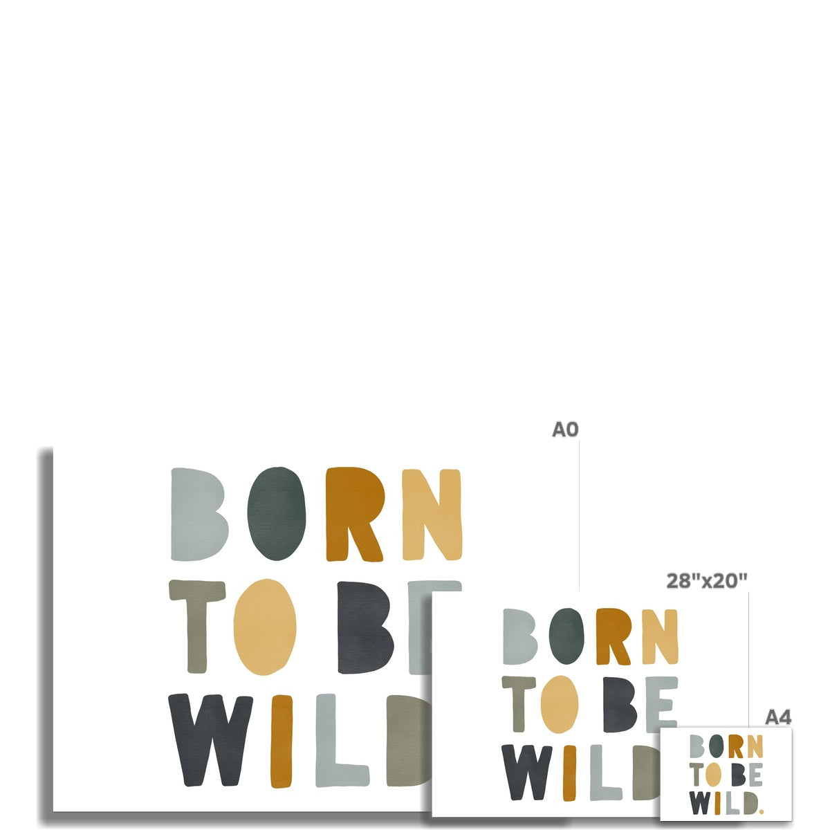 Born to be Wild Print - Jungle Landscape |  Unframed