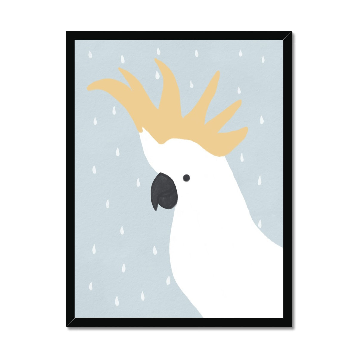 Cockatoo - Blue |  Framed Print