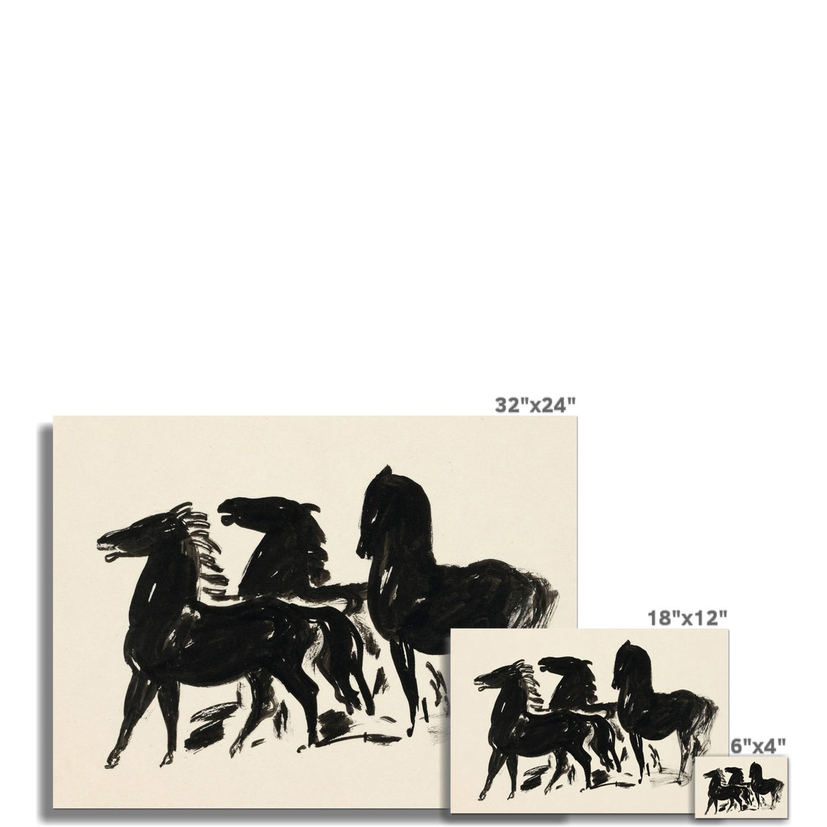 Vintage Horse Art 00635 |  Unframed